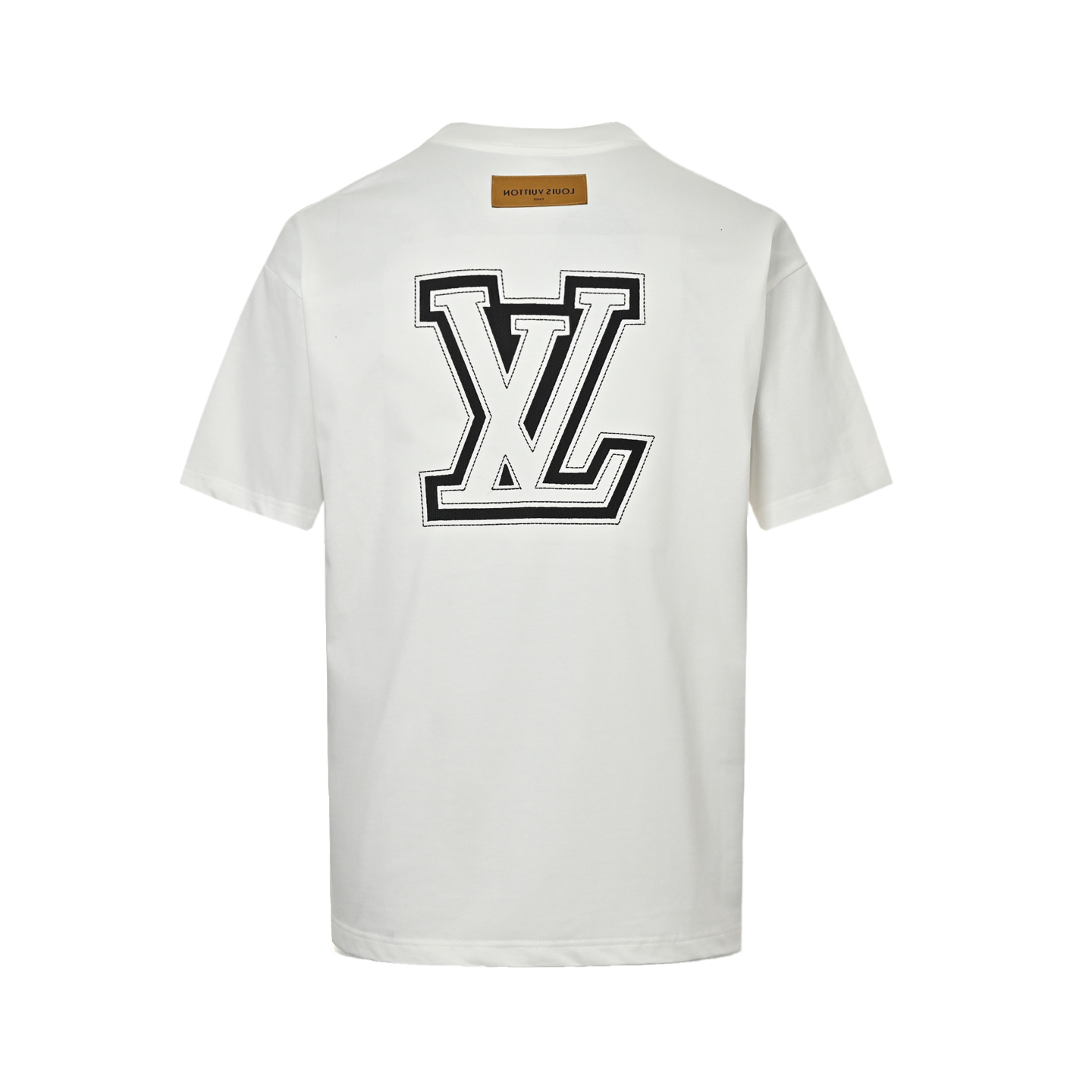 Louis Vuitton 25ss 3D embroidered core-spun logo short sleeves