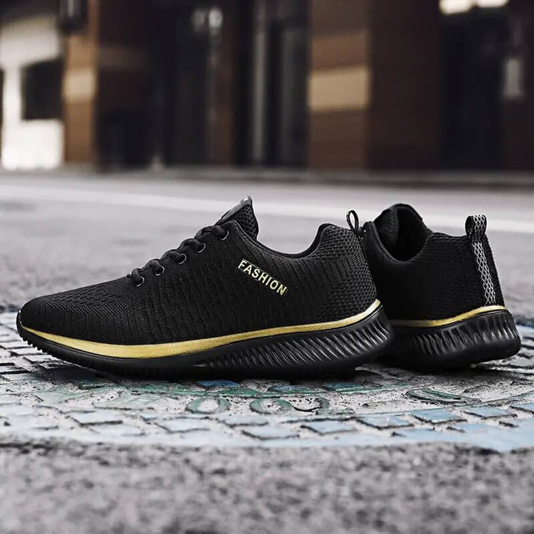Men's Mesh Lightweight Lace-Up Sneakers