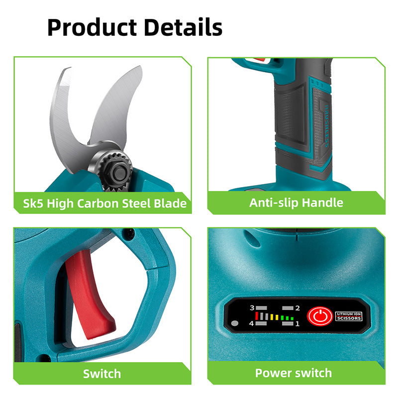 28mm 4-Speed Electric Pruning Shears