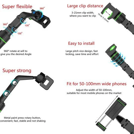 😍2022 Summer Hot Sale- 49% OFF🌹Multifunctional Rearview Mirror Phone Holder-Buy 2 Free Shipping