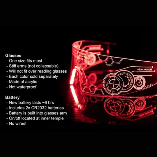(SUMMER HOT SALE- Save 50% OFF, Arrival in 3-7 days) 7 Colors LED Light UP Glasses