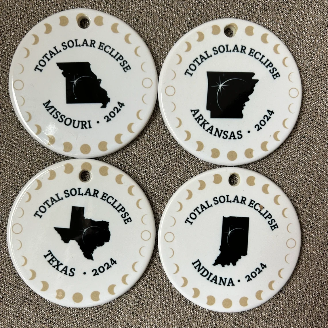 2024 Great North American Eclipse | Unique Souvenir
