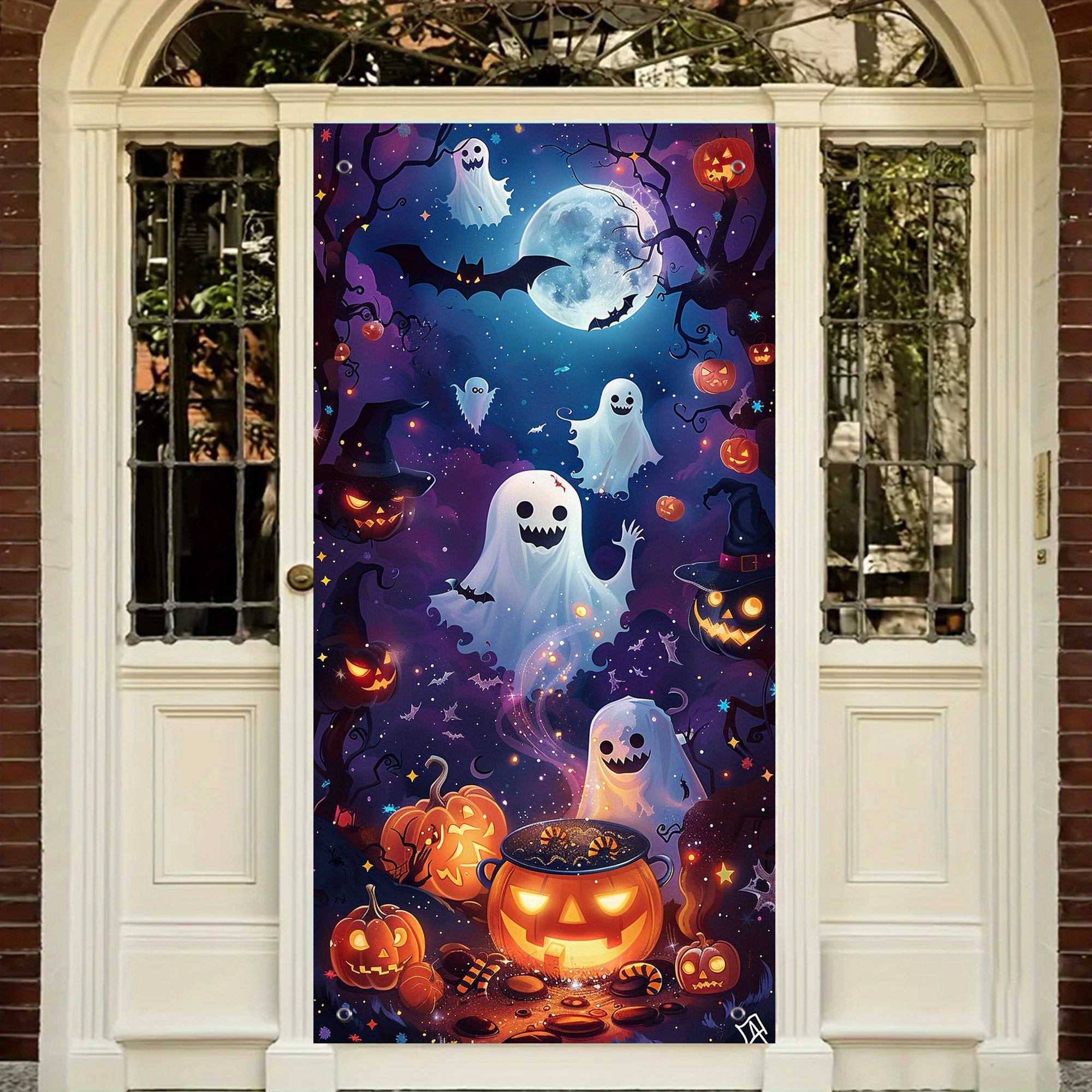 Spooky Nights Halloween Door Tapestry