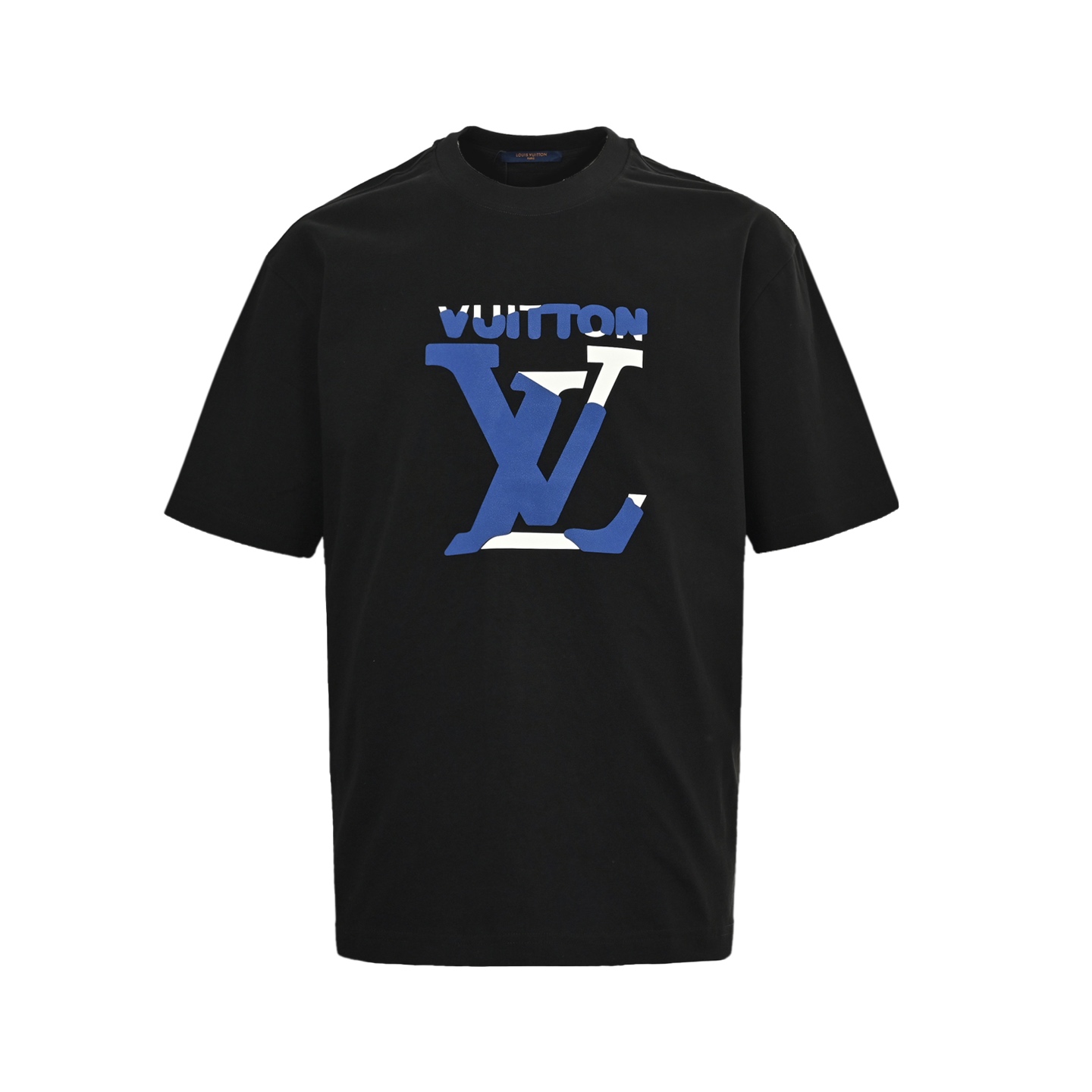 Louis Vuitton 25ss contrast stitching logo embossed print short sleeve
