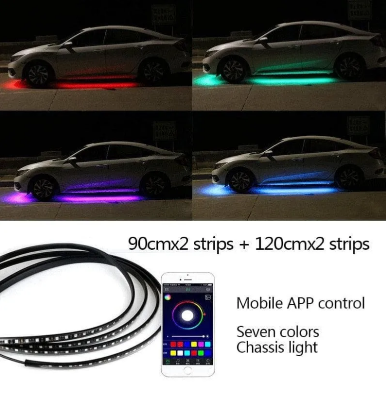 Car Chassis Flexible RGB Waterproof LED Strip Lights