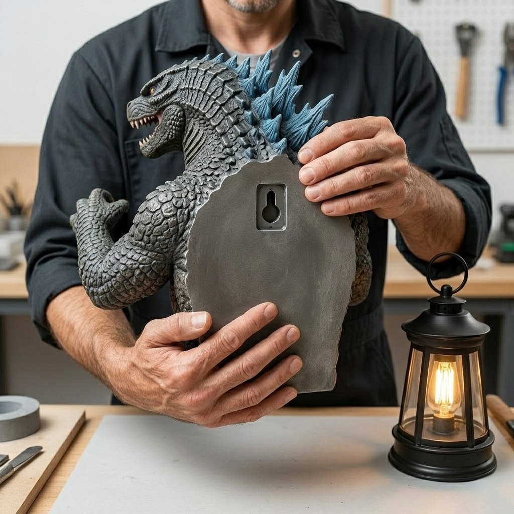 🦖🌞 Godzilla Solar Hanging Light