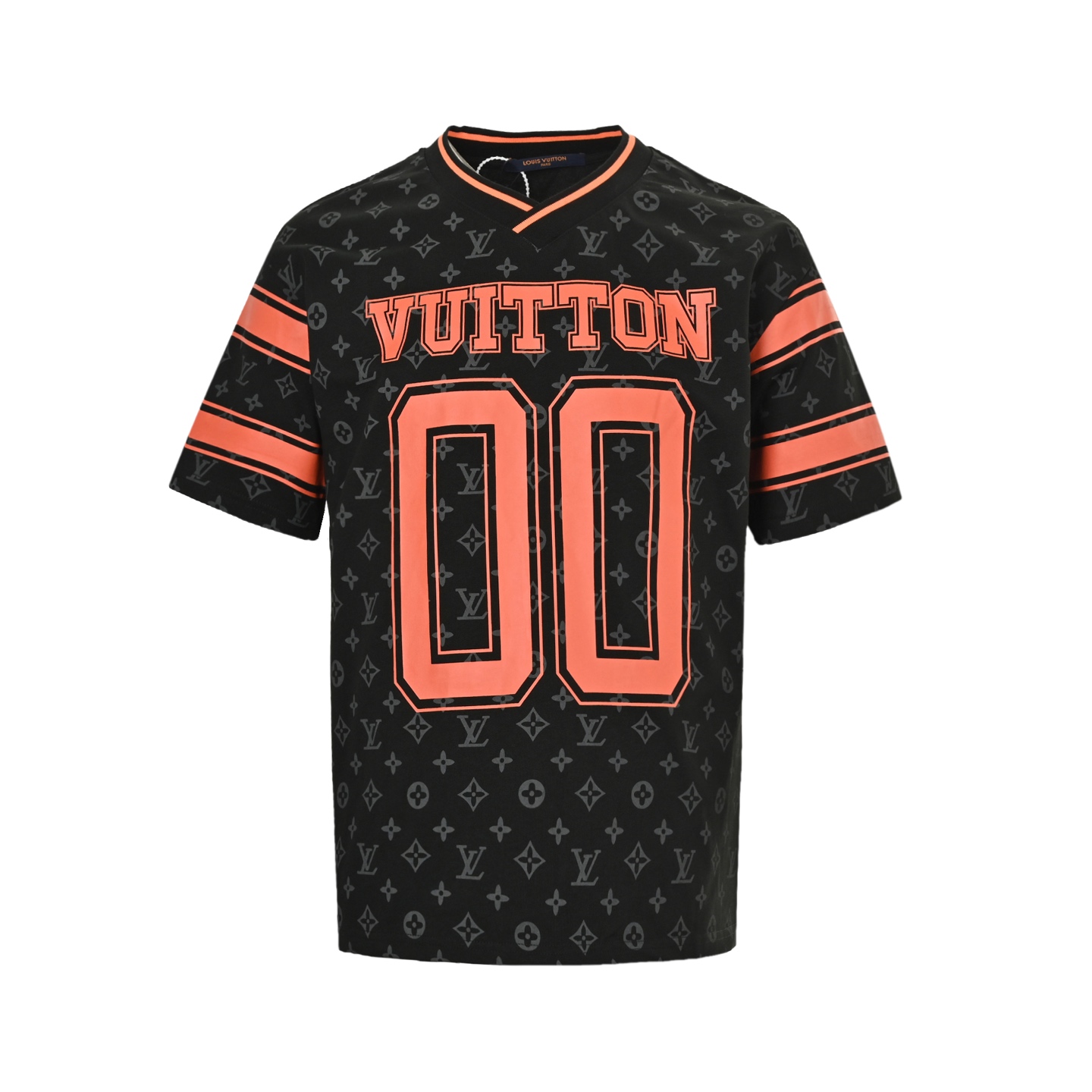 Louis Vuitton 25ss 00 orange letter print short sleeve