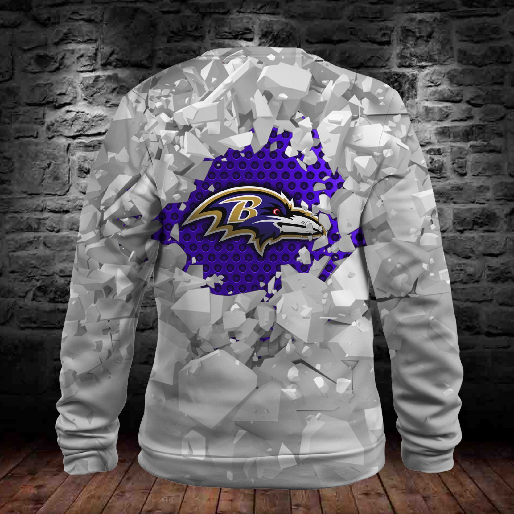 RAVENS HOODIE 3D ICE10