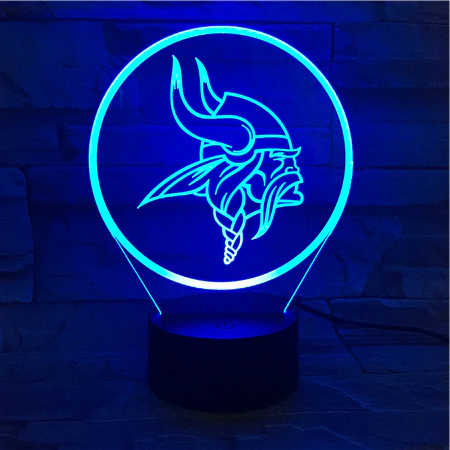 MINNESOTA VIKINGS 3D LED LIGHT LAMP