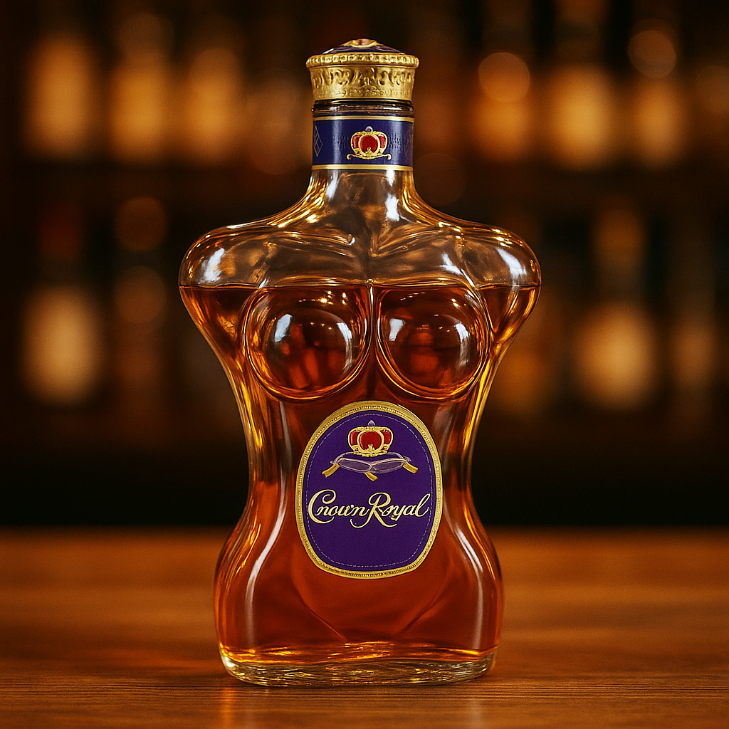 Curvy Silhouette Whiskey Bottle