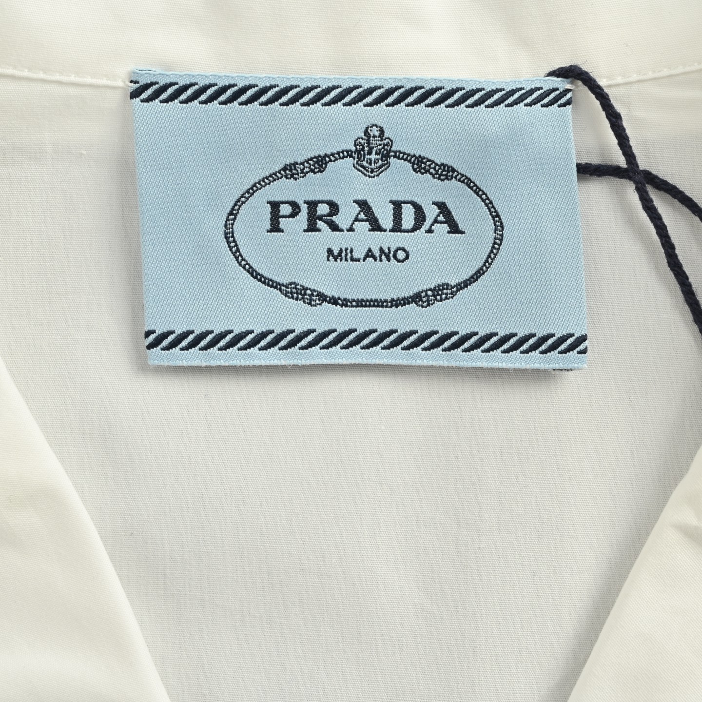Prada 25ss short-sleeved shirt with pocket logo