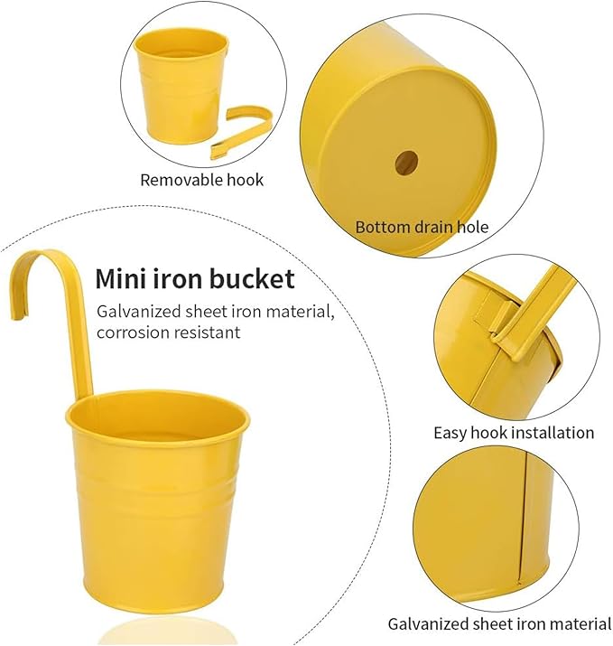🎍🎍Metal Bucket Hanging Flower Pot(🌺Flash Sale - 50% Off)