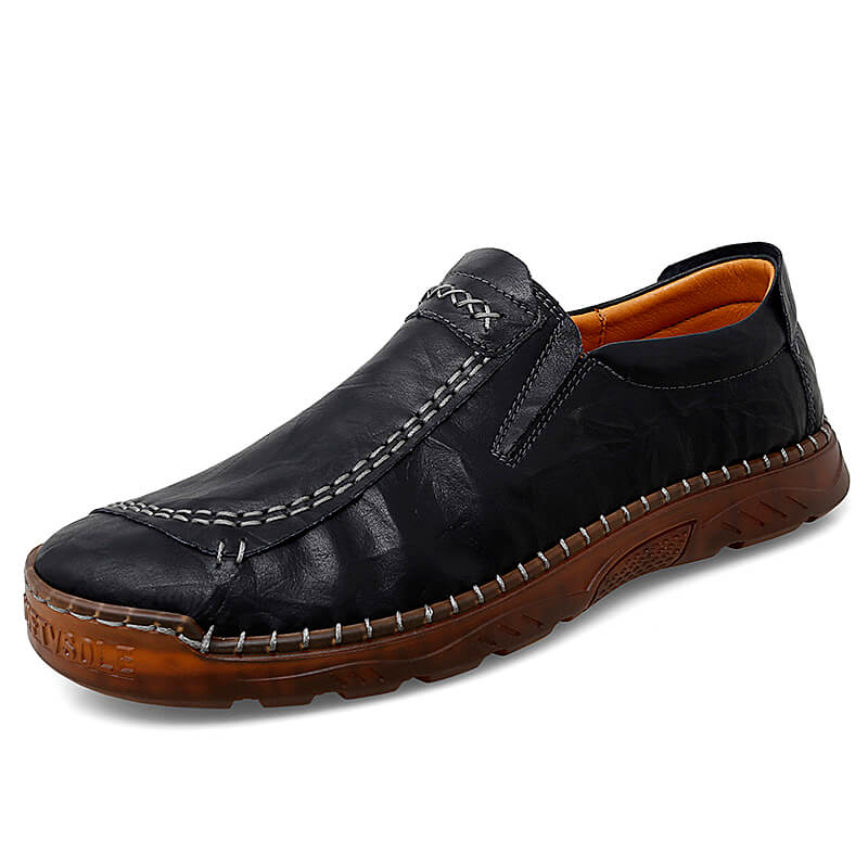 Men's Handmade Slip-on Casual Leather Shoes
