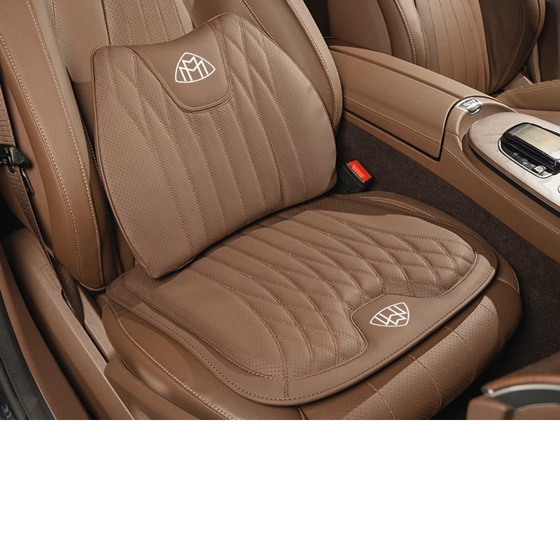 Napa Leather Car Seat Cushion Lumbar Seat Cushion