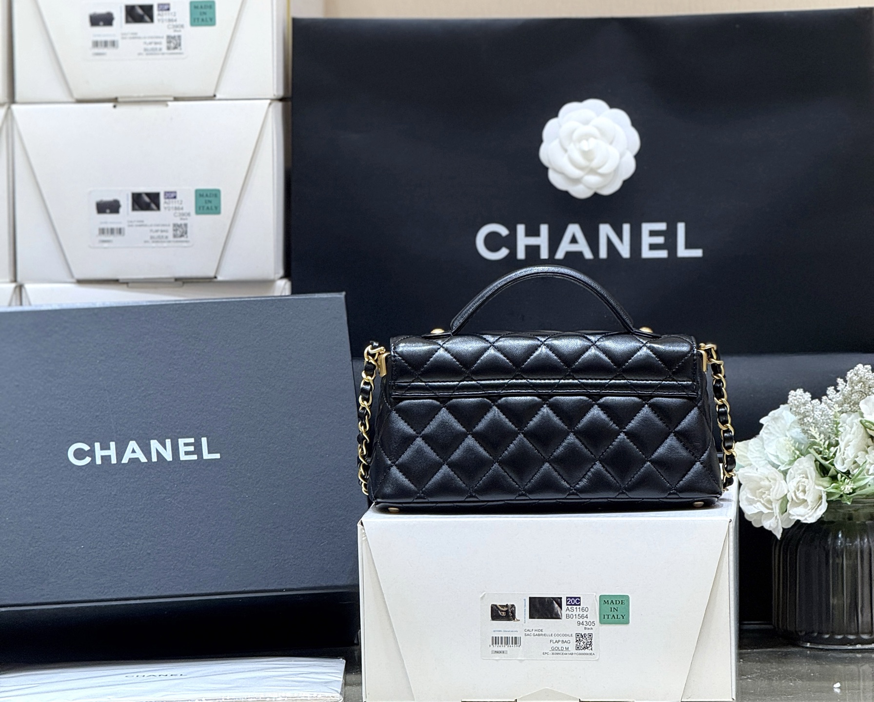 Chanel 25P horizontal kelly handle bag AS5354 00118