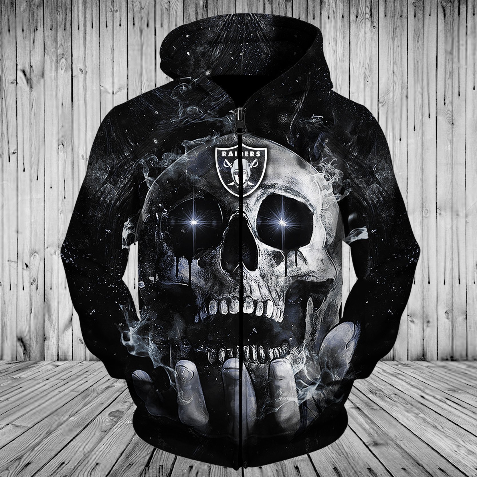 RAIDERS HOODIE 3D SKULL 61
