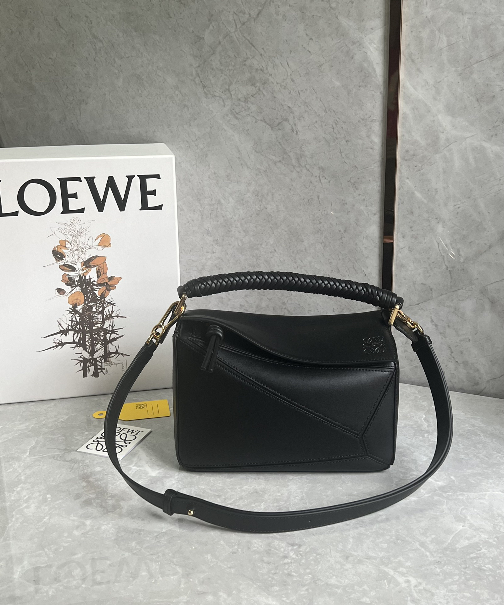 Loewe zzle bag with braided handle 0189