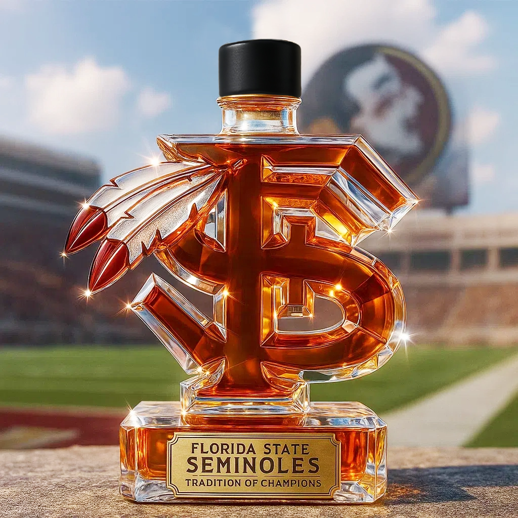 Florida State Seminoles Whiskey Bottle