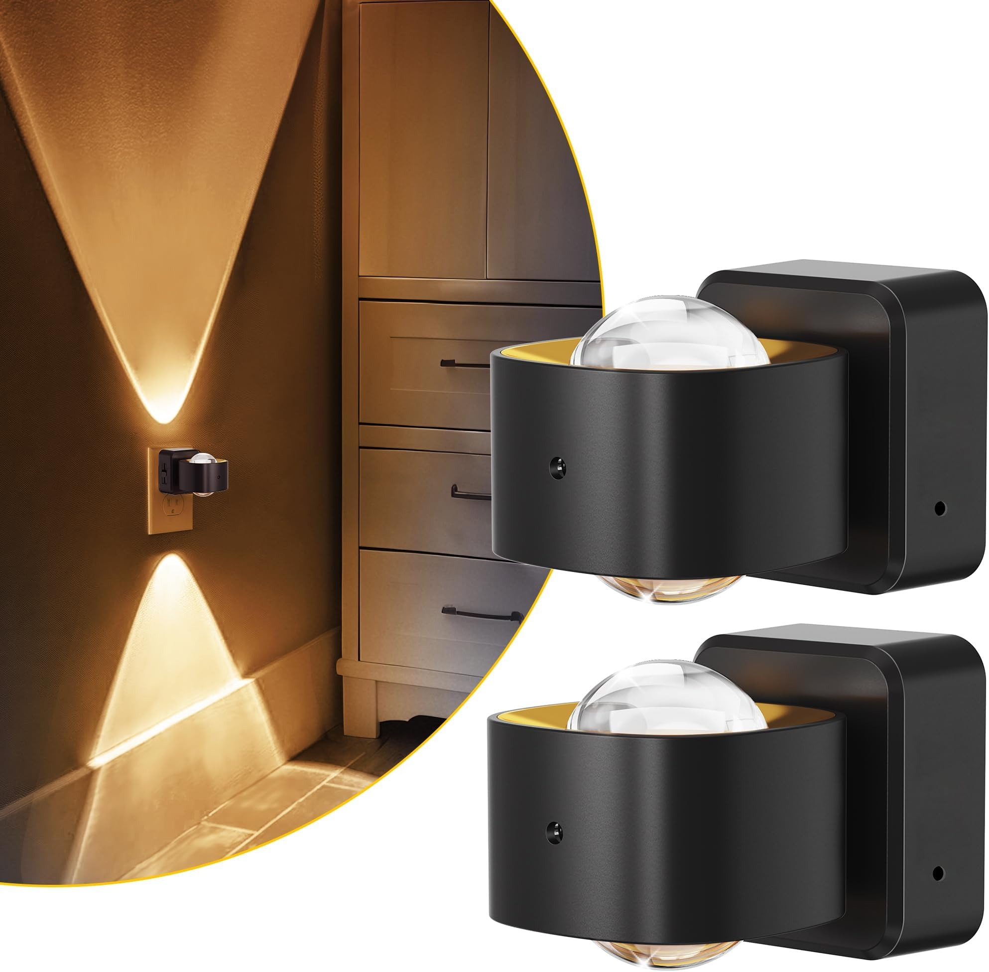 LED Night Light Projector with Sensor Dusk to Dawn
