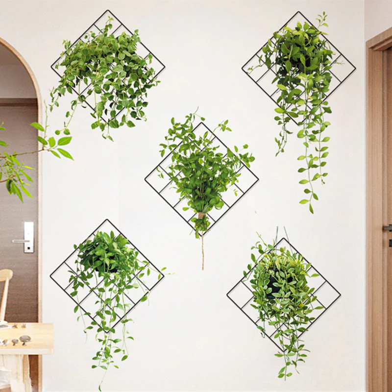 🔥Last Day Promotion-50% OFF🔥12*13inch 3D Plant/Flower Wall Sticker-(1Sets / 5 Pattern)-BUY 4 Sets GET 20% OFF & FREE SHIPPING