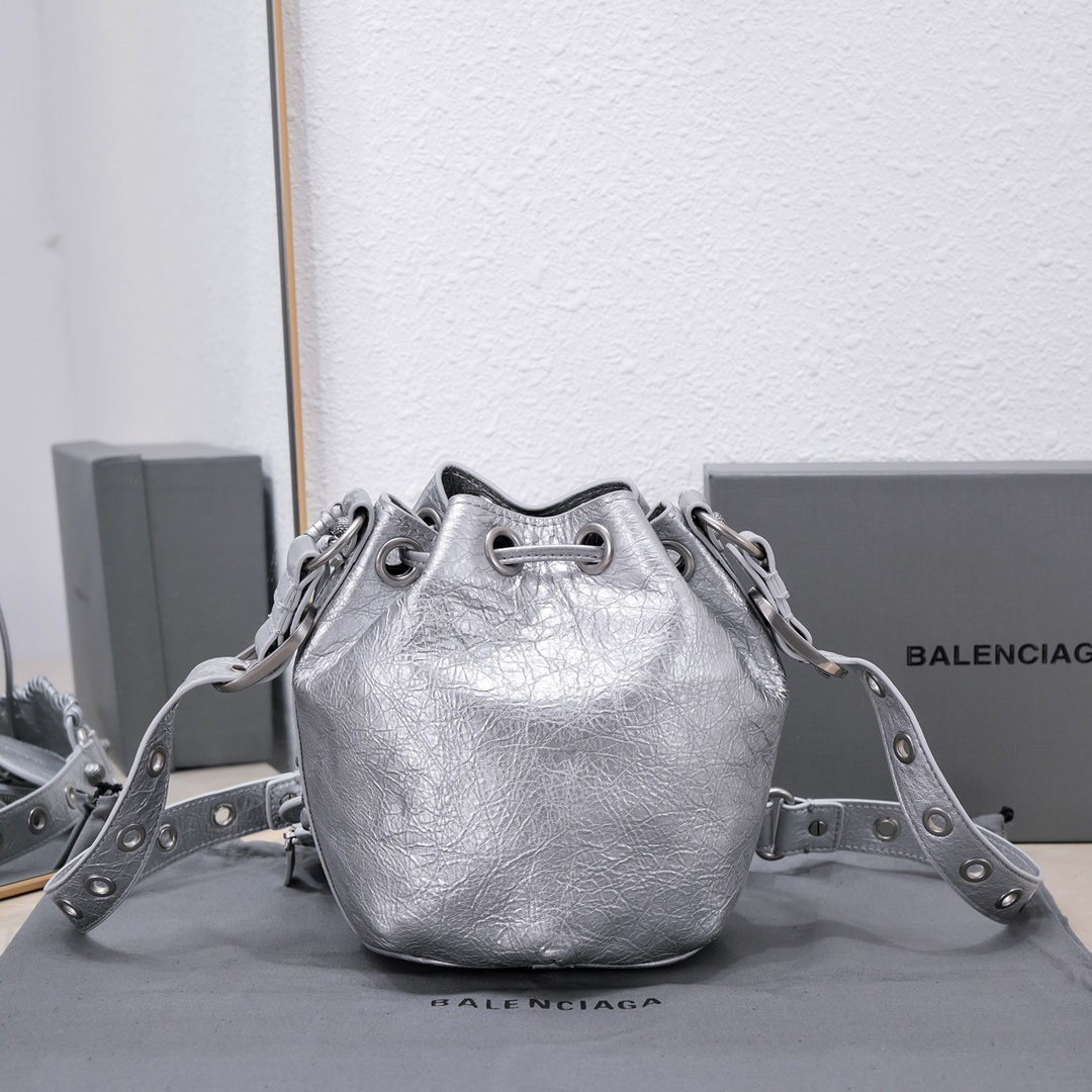 Balenciaga Lecagole Bucket Motorcycle Bag