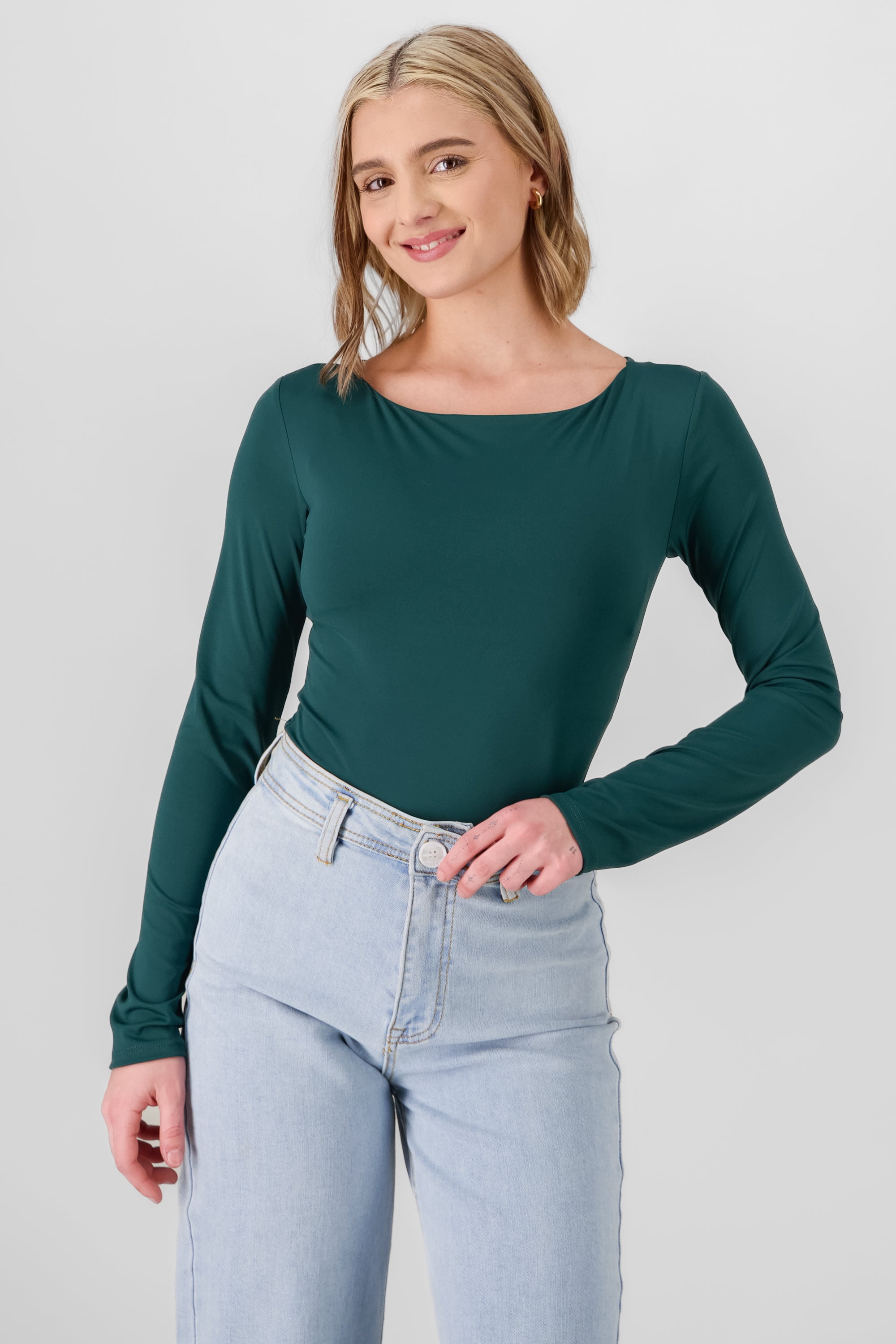 Solid Long Sleeve Top