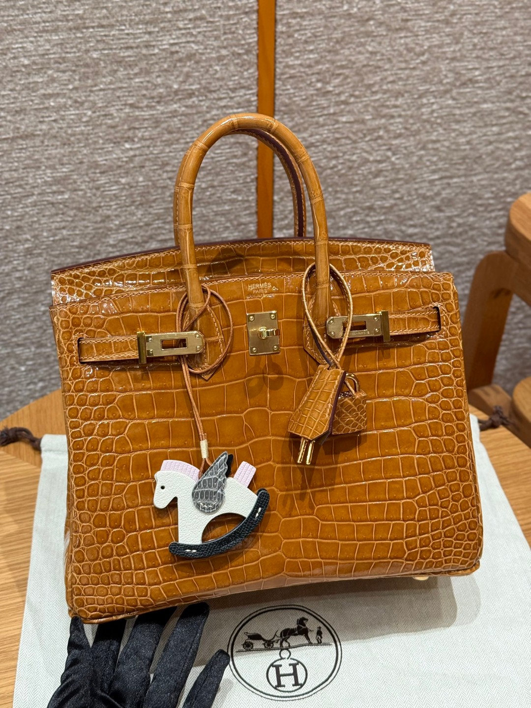 Hermes Birkin 24tabac handbag (handmade to order)