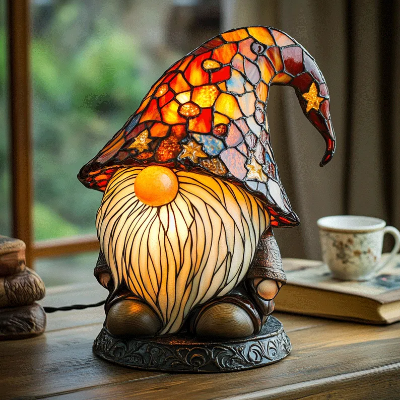 Colorful Gnome Lamp