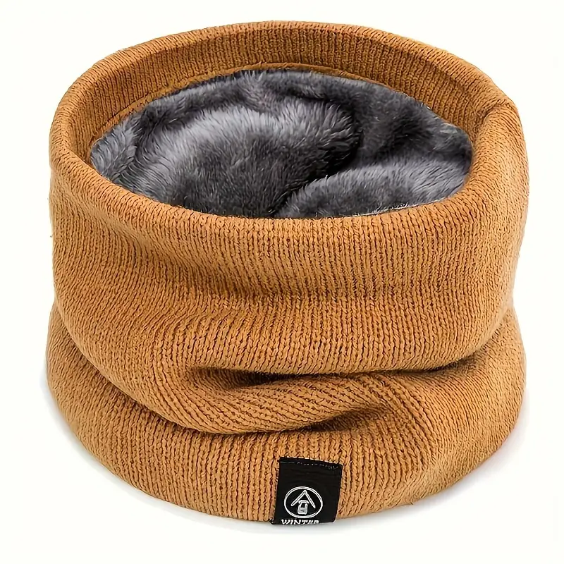 Fleece-Lined Winter Scarf - Soft, Warm & Windproof Neck Gaiter for Men and Women