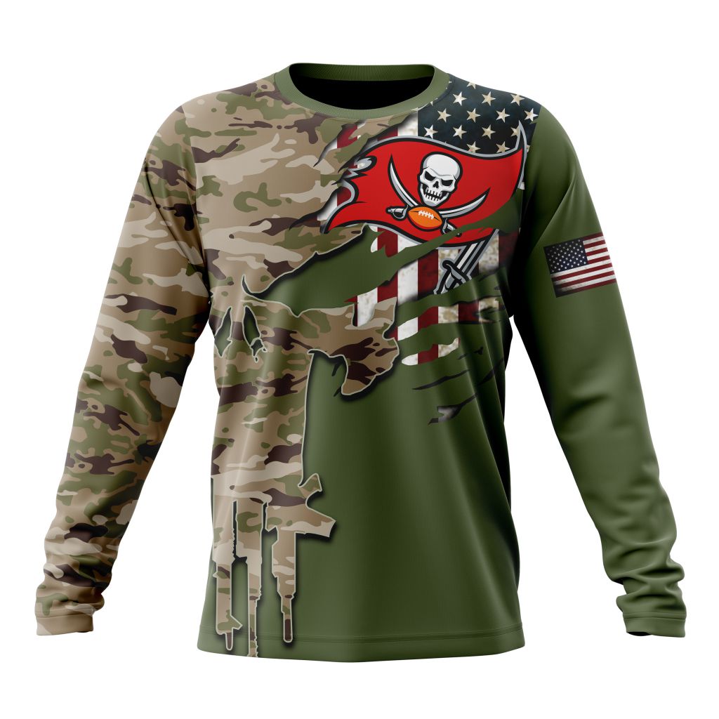 TAMPA BAY BUCCANEERS 3D HOODIE VETERANS DAY
