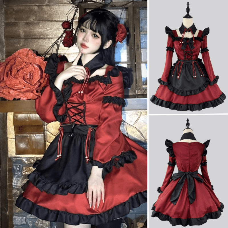 Cosplay Maid Gothic Devil Lolita Dress