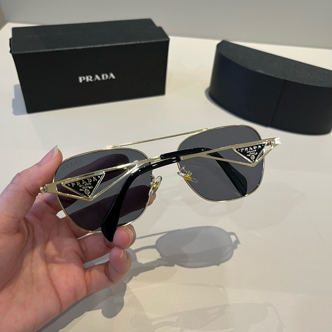 Prada round frame sunglasses