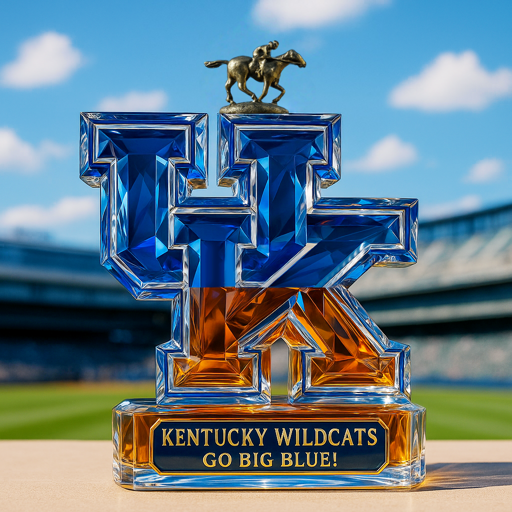 University of Kentucky Wildcats Whiskey Bottle