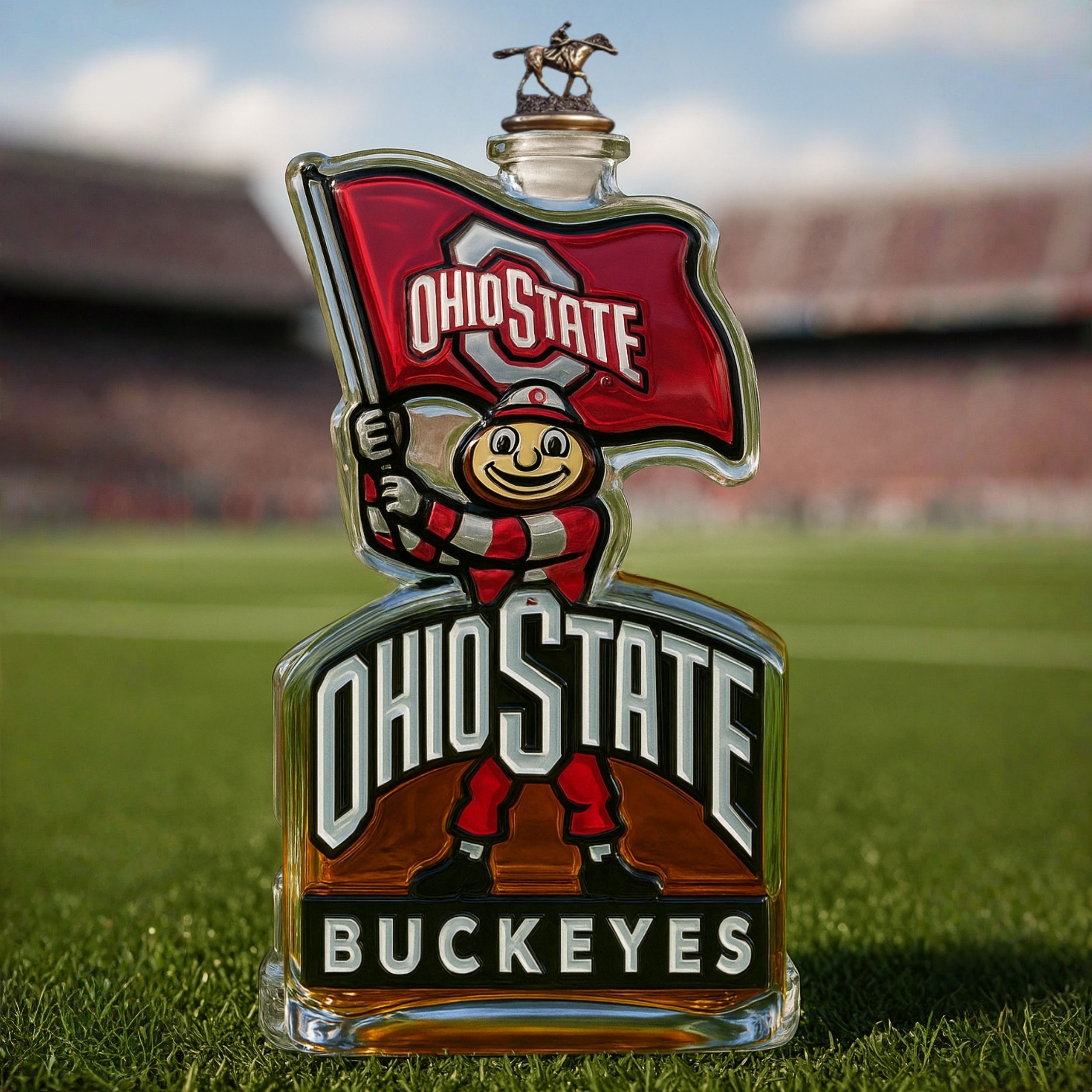 Ohio State Buckeyes Whiskey Bottle