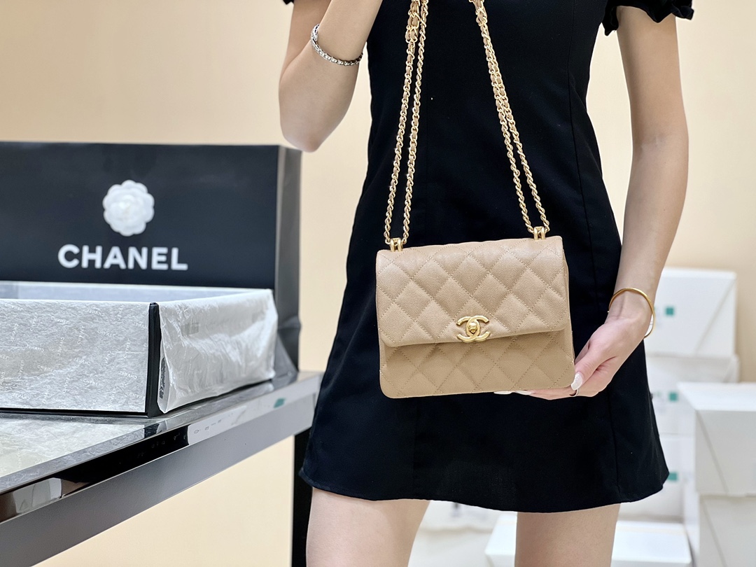 Chanel 22k Autumn and Winter Haute Couture Collection Chain Bag AS3580