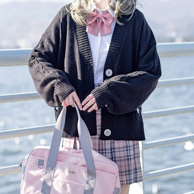 Too Kawaii Heart Bow Cardigan