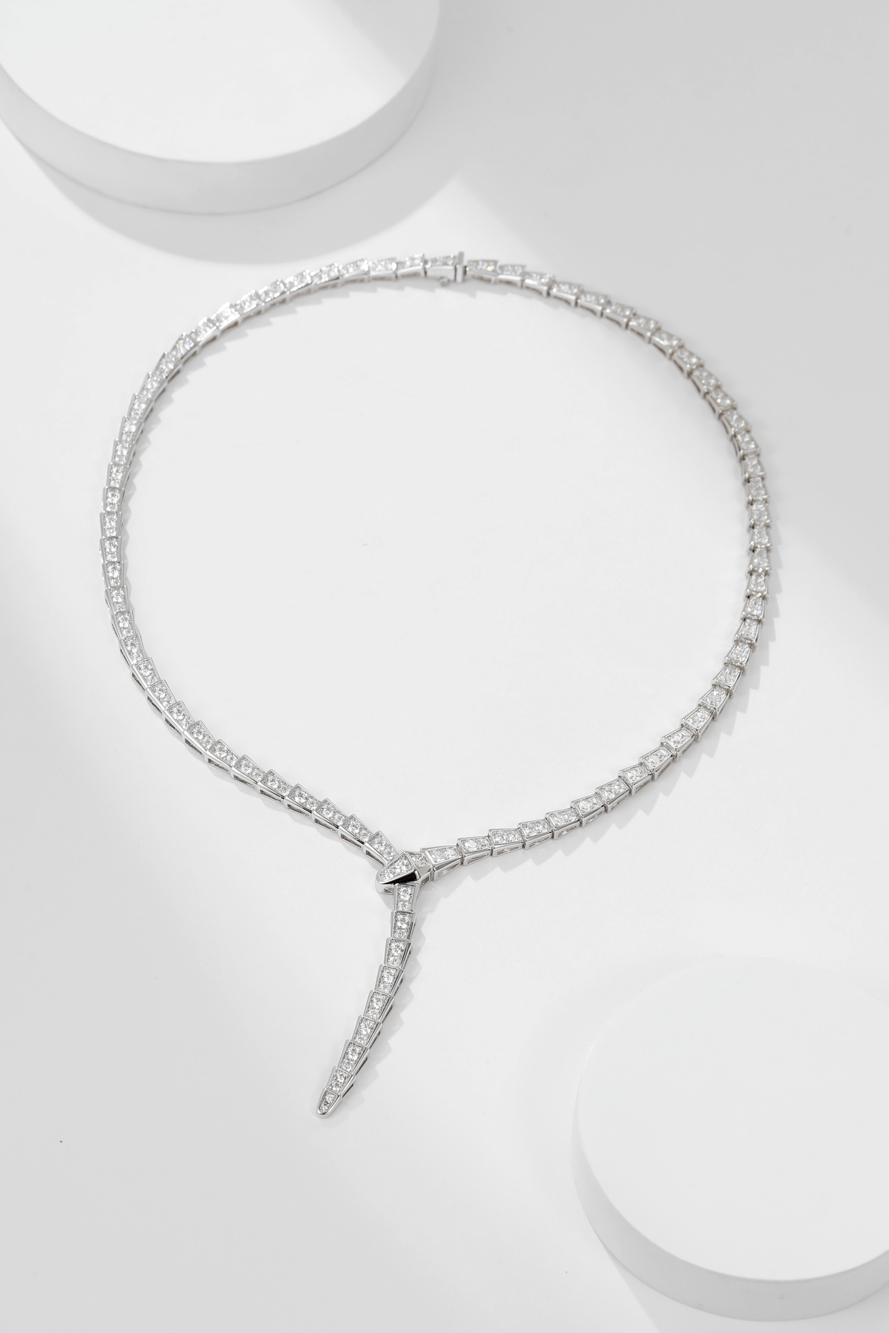 Bulgari diamond snake necklace