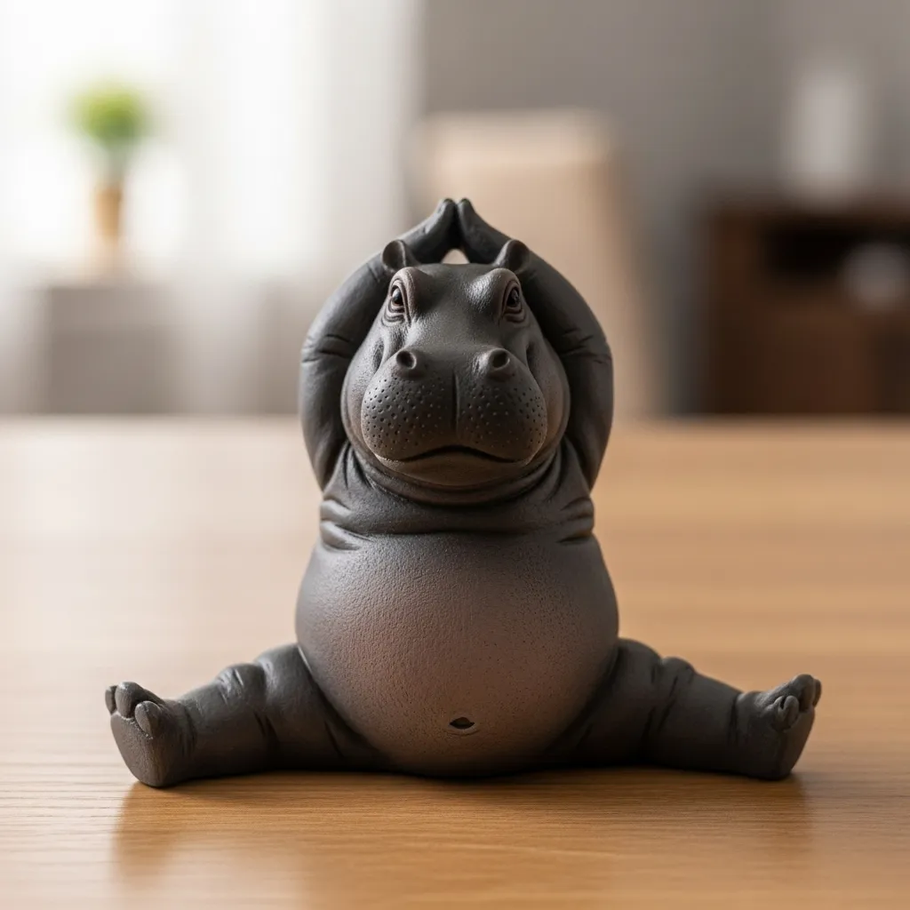 🦛✨Clumsy Yoga Master Hippo