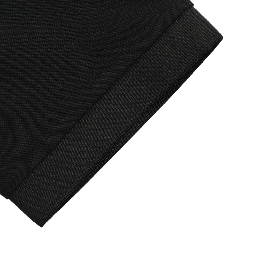 Prada 24ss triangle cloth logo Polo short sleeve