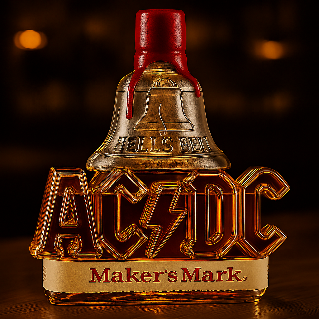 AC⚡DC HELL’S BELL Whiskey Bottle