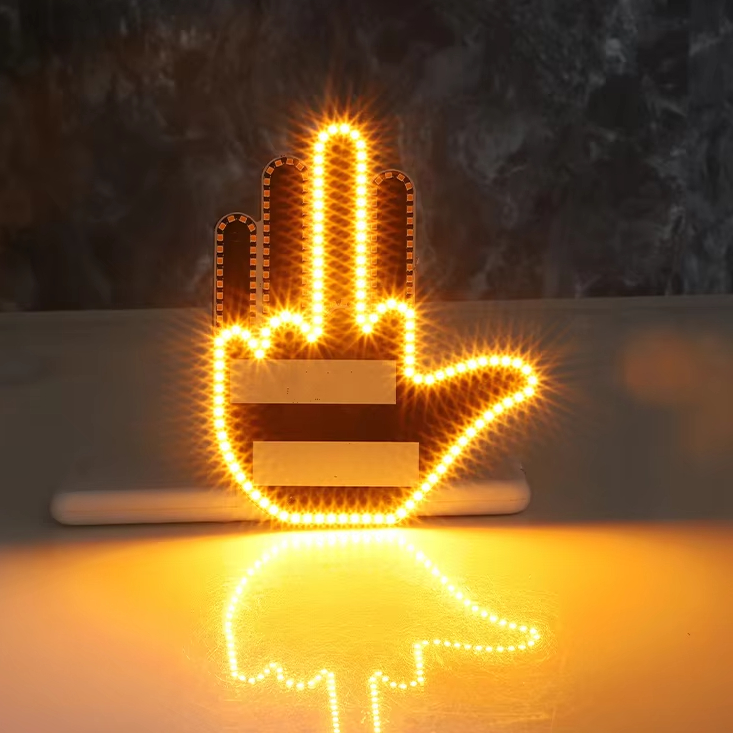 💥ON SALE💥LED Windshield Hand Gesture Sign✨