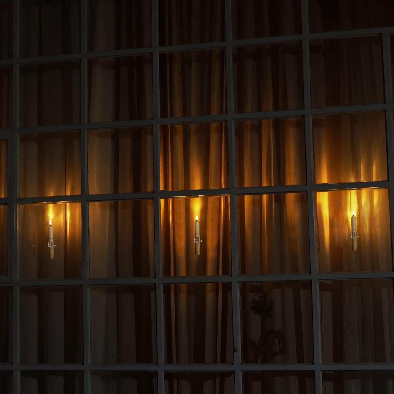 🎄Early Christmas Sale🔥6 Pcs Window Flameless Led Taper Candles with Sensor Dusk to Dawn