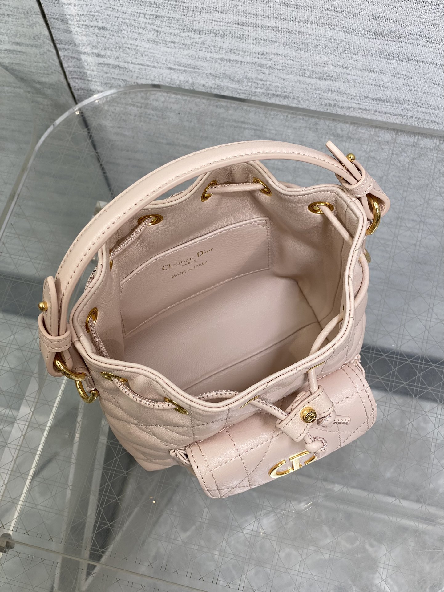 Dior micro Caro bucket bag