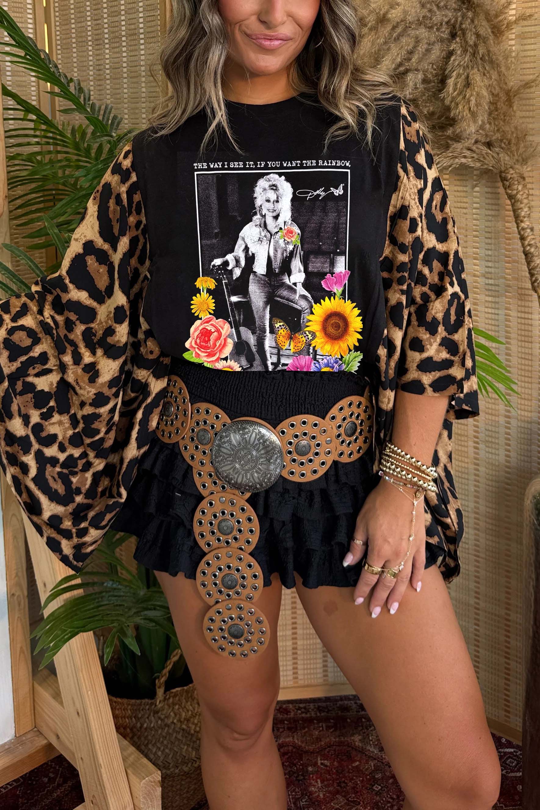 Dolly Parton Print Mix & Match Tee（No Patch）