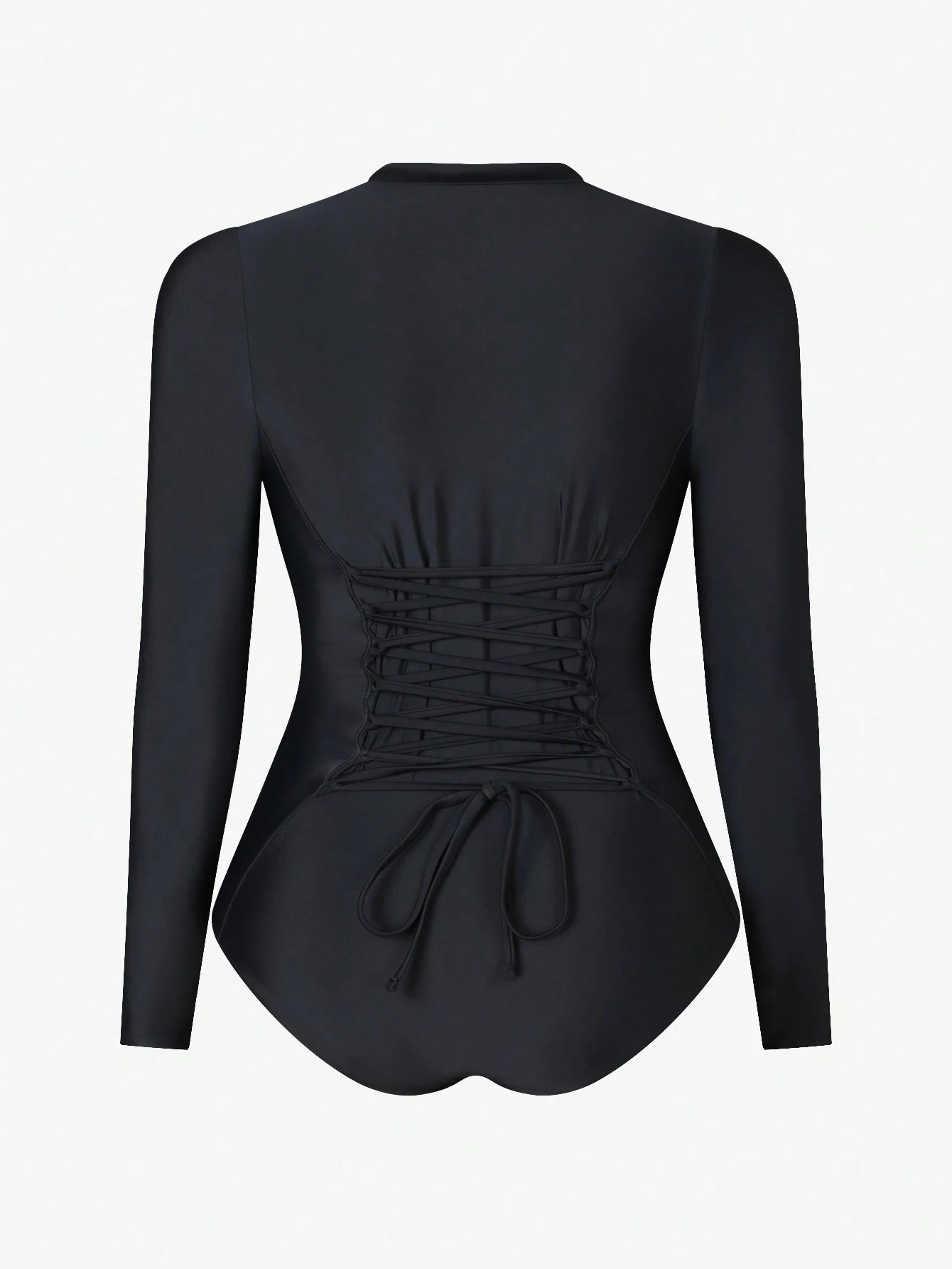 🔥Mother's Day Sale - 50% OFF🔥Plus Size Front Zipper Tummy Control Lace-Up Swimwear