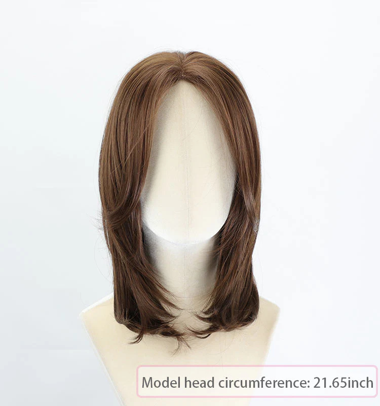 Shoulder-Length Wig With Middle Part