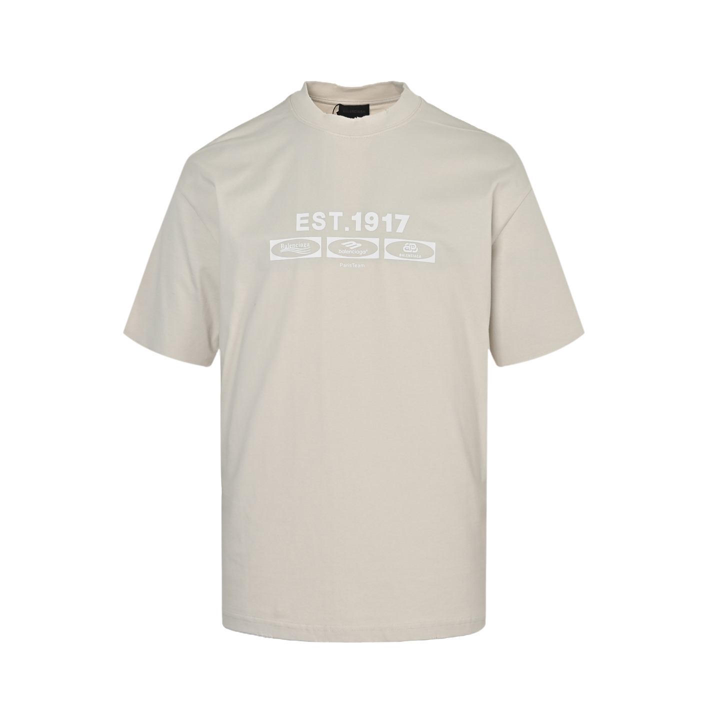 Balenciaga Founding Year EST.1917 Simple and fashionable printed short sleeves