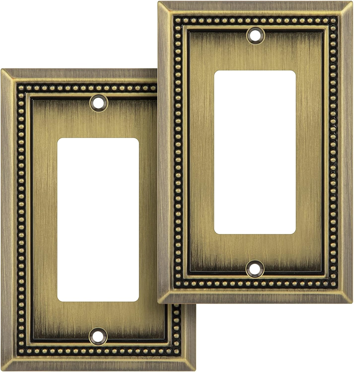 2-Pack Sunken Pearls Heavy Duty Decorative Wall Plate Switch Plate
