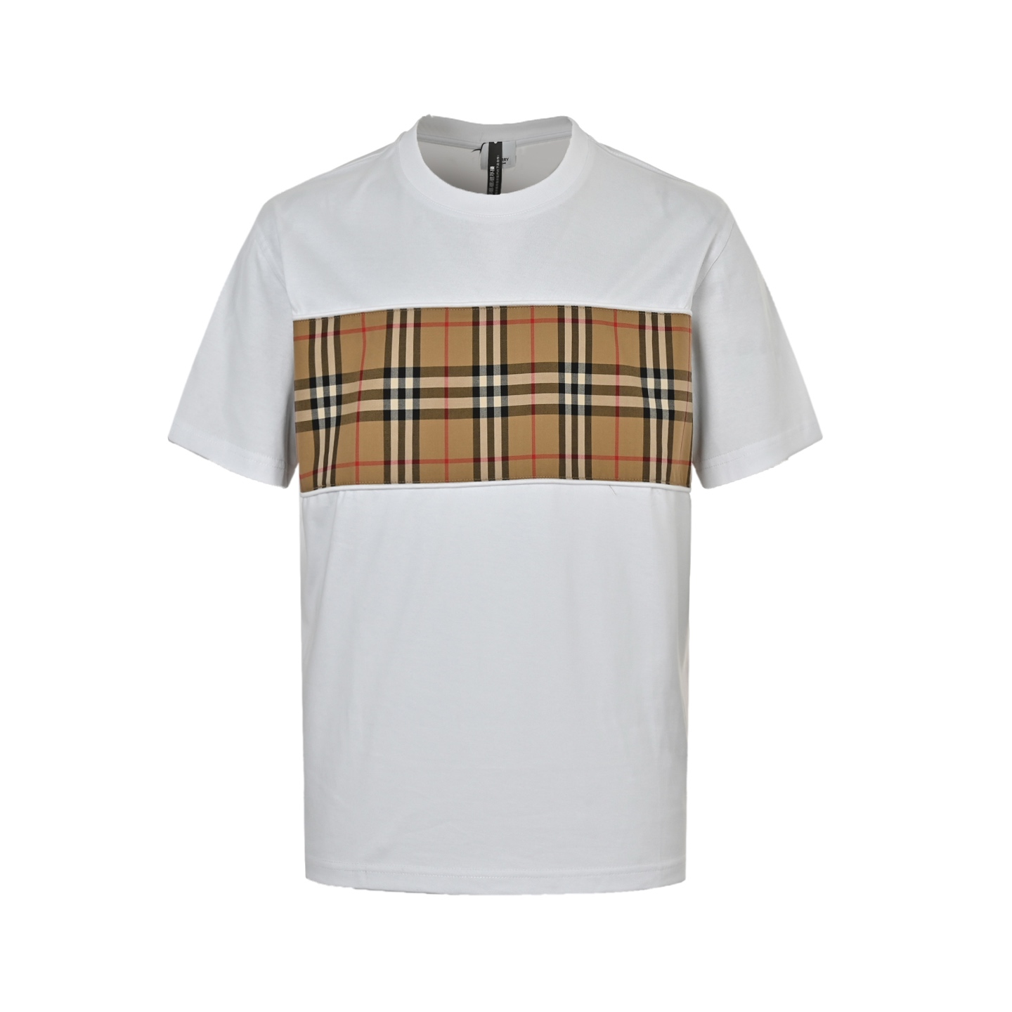 Burberry Plaid patchwork short sleeves
