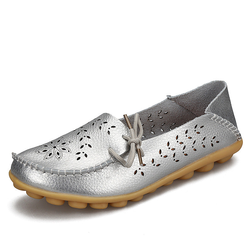 New Hollow Leather Casual Shoes